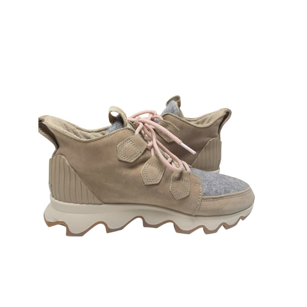 Sorel Waterproof Sneaker Boots Womens 6 Beige Wool Outdoor Gorpcore - Picture 7 of 11